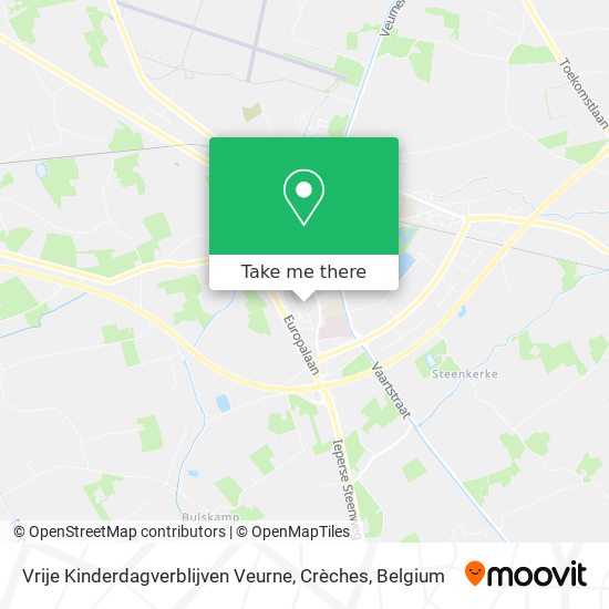 Vrije Kinderdagverblijven Veurne, Crèches map