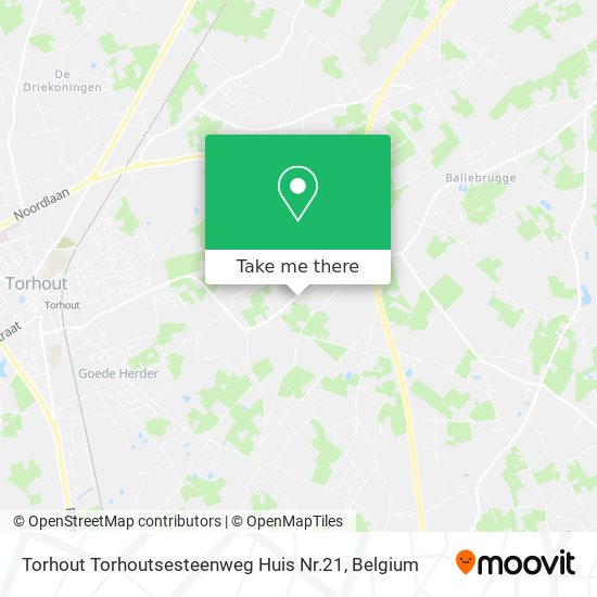 Torhout Torhoutsesteenweg Huis Nr.21 map