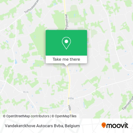 Vandekerckhove Autocars Bvba map