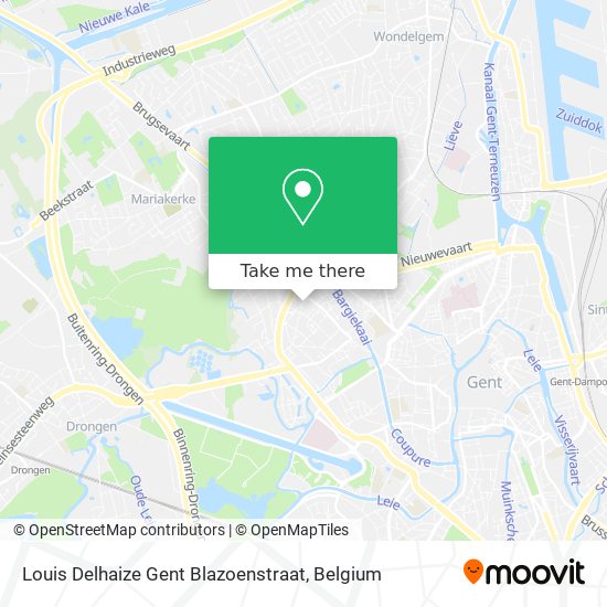 Louis Delhaize Gent Blazoenstraat plan