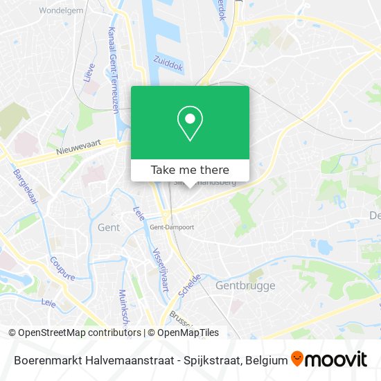 Boerenmarkt Halvemaanstraat - Spijkstraat map