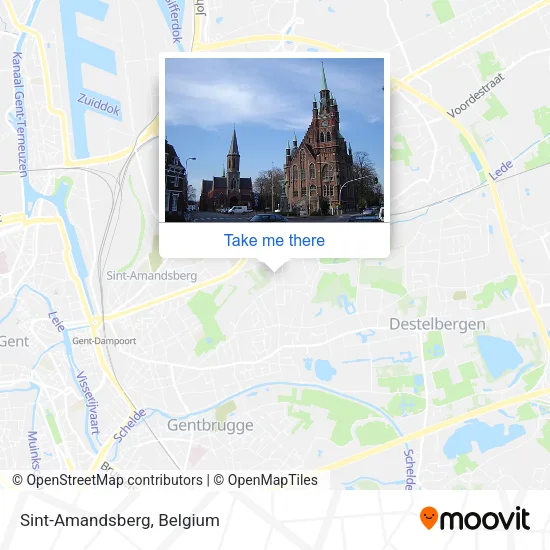 Sint-Amandsberg map