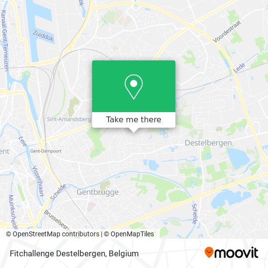 Fitchallenge Destelbergen map