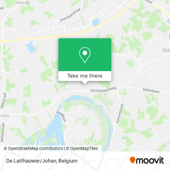 De Latthauwer/Johan map