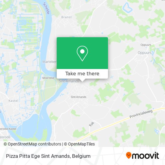 Pizza Pitta Ege Sint Amands map