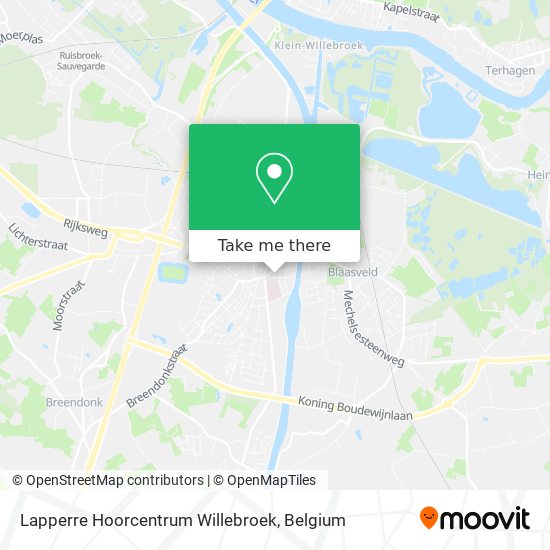 Lapperre Hoorcentrum Willebroek map