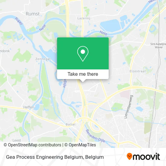 Gea Process Engineering Belgium map
