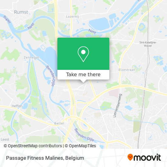 Passage Fitness Malines map