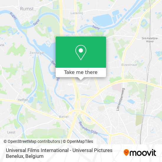 Universal Films International - Universal Pictures Benelux map