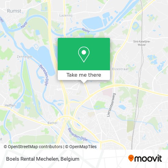 Boels Rental Mechelen map