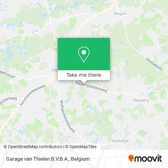 Garage van Thielen B.V.B.A. map