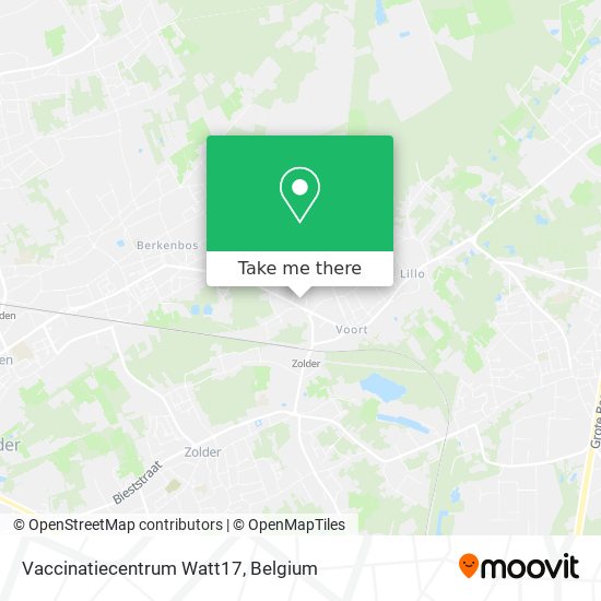 Vaccinatiecentrum Watt17 map
