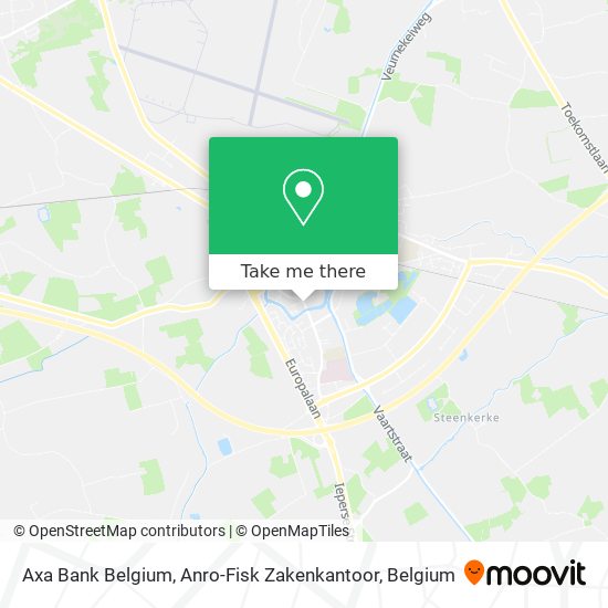 Axa Bank Belgium, Anro-Fisk Zakenkantoor map