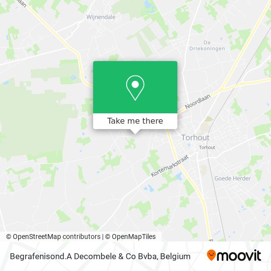 Begrafenisond.A Decombele & Co Bvba map