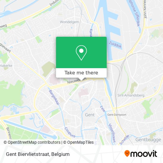 Gent Biervlietstraat map