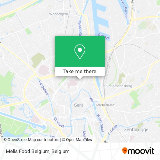 Melis Food Belgium map