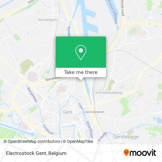 Electrostock Gent map