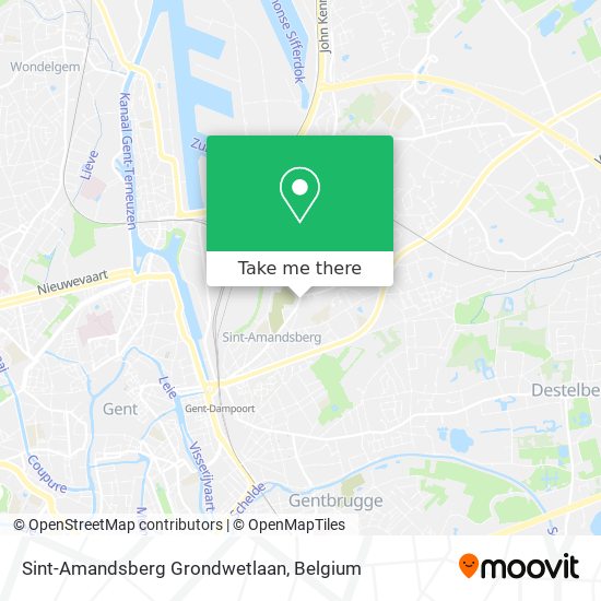 Sint-Amandsberg Grondwetlaan map