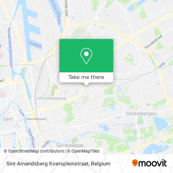 Sint-Amandsberg Koerspleinstraat plan