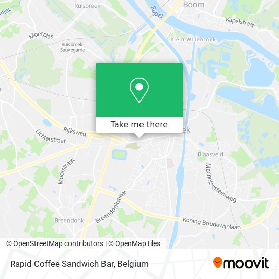 Rapid Coffee Sandwich Bar plan