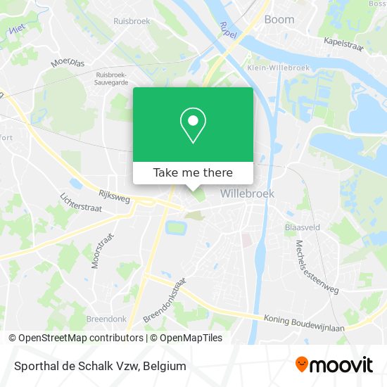 Sporthal de Schalk Vzw map