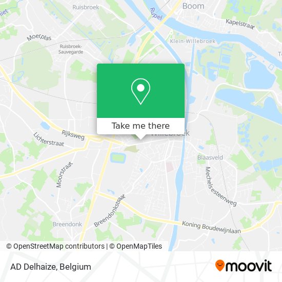 AD Delhaize map