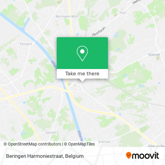 Beringen Harmoniestraat map