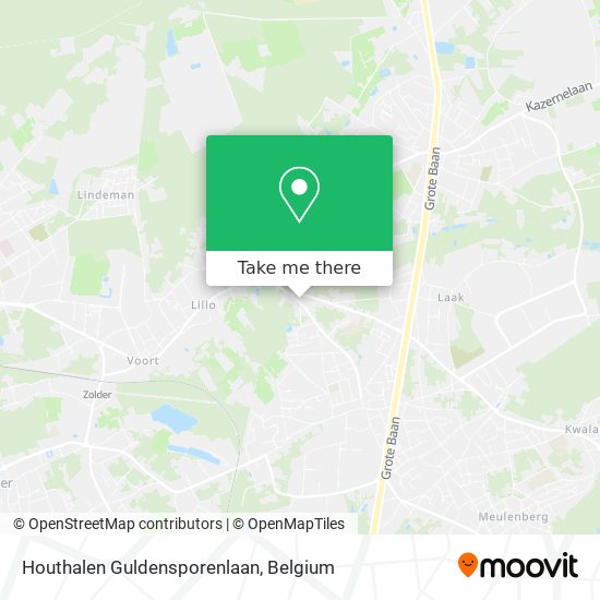 Houthalen Guldensporenlaan plan