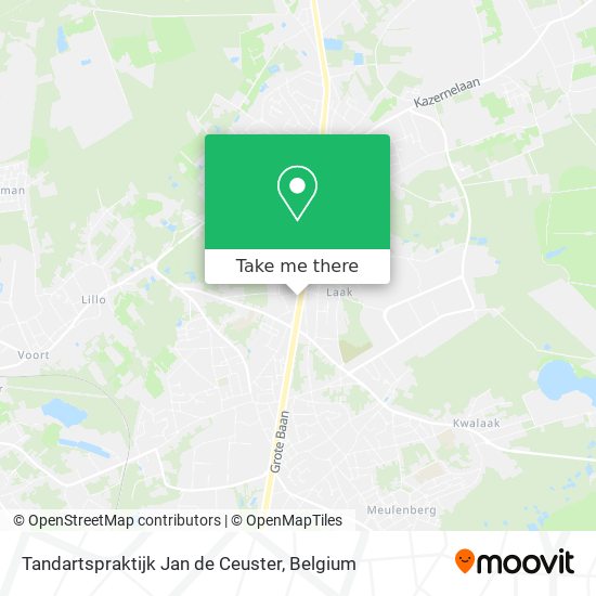 Tandartspraktijk Jan de Ceuster plan