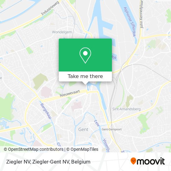 Ziegler NV, Ziegler-Gent NV map