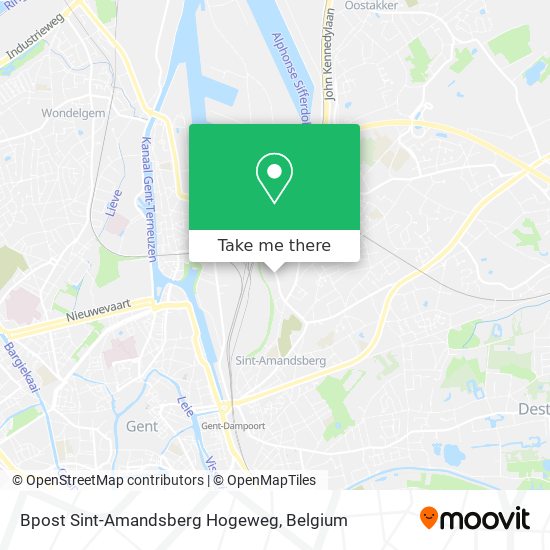 Bpost Sint-Amandsberg Hogeweg plan