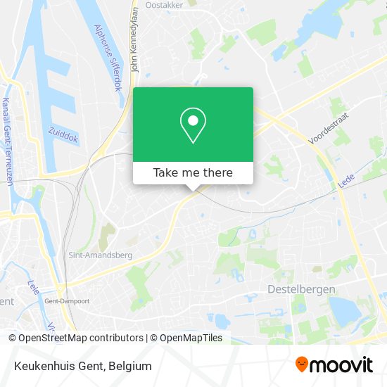 Keukenhuis Gent map