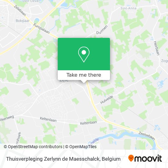 Thuisverpleging Zerlynn de Maesschalck map