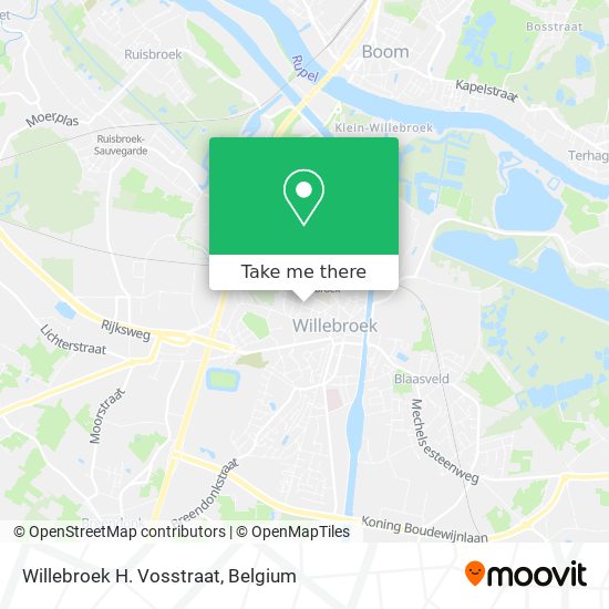 Willebroek H. Vosstraat map