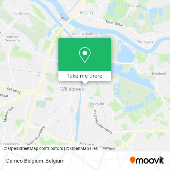 Damco Belgium map