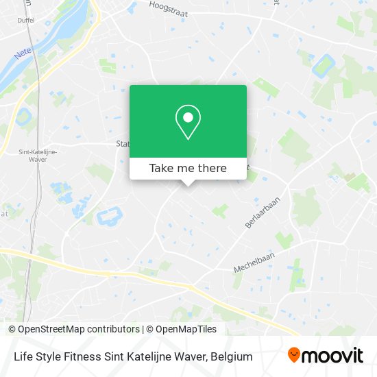 Life Style Fitness Sint Katelijne Waver map