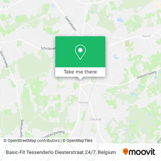 Basic-Fit Tessenderlo Diesterstraat 24 / 7 plan