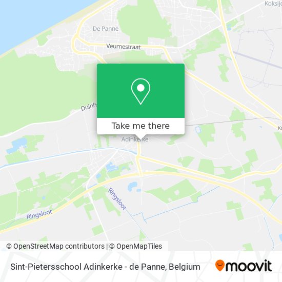 Sint-Pietersschool Adinkerke - de Panne map
