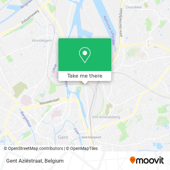 Gent Aziëstraat plan