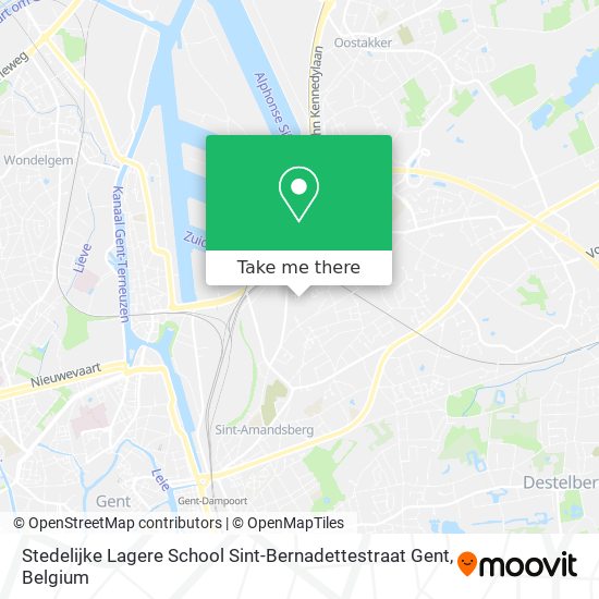 Stedelijke Lagere School Sint-Bernadettestraat Gent plan