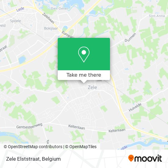 Zele Elststraat map