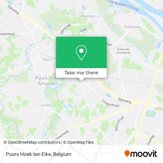 Puurs Hoek ten Eike map