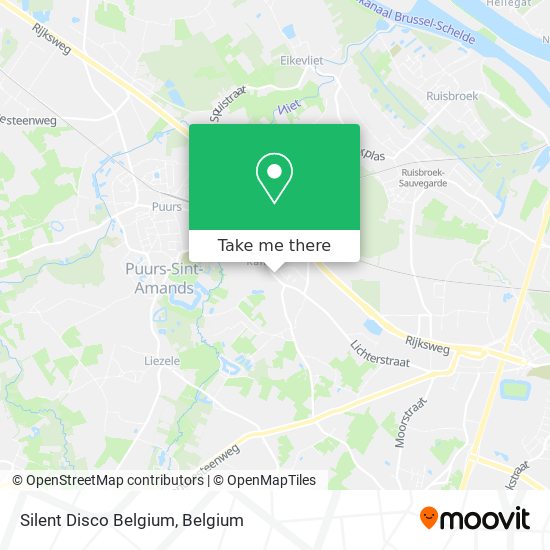 Silent Disco Belgium map