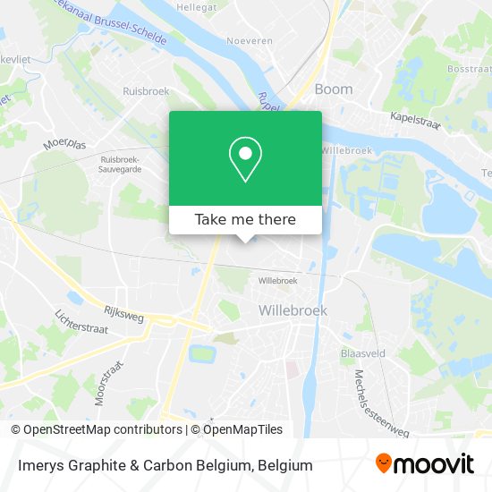 Imerys Graphite & Carbon Belgium map