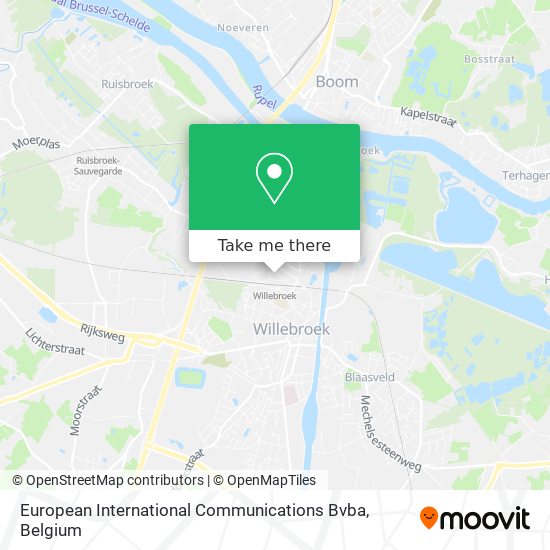 European International Communications Bvba map