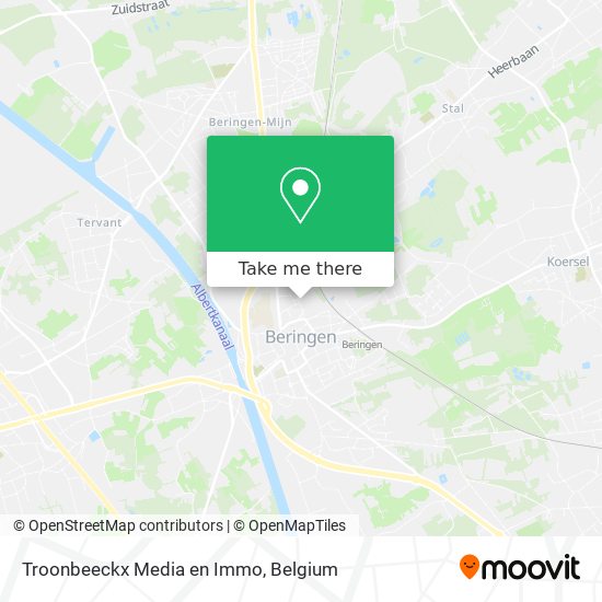 Troonbeeckx Media en Immo map