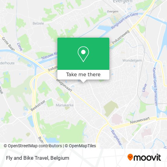 Fly and Bike Travel map