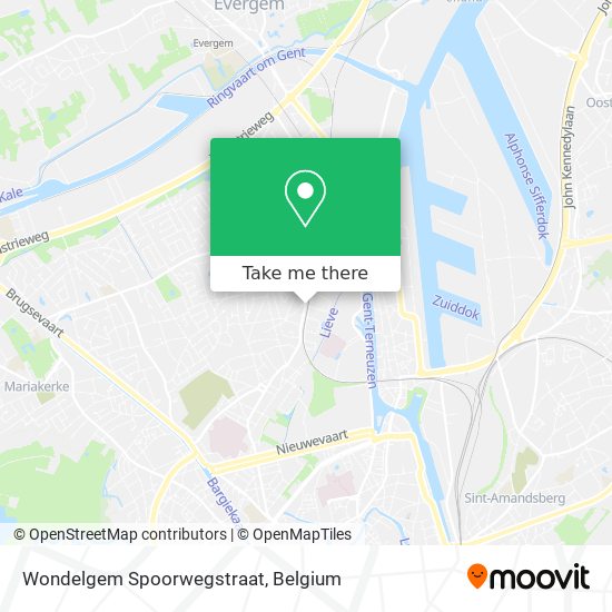 Wondelgem Spoorwegstraat map