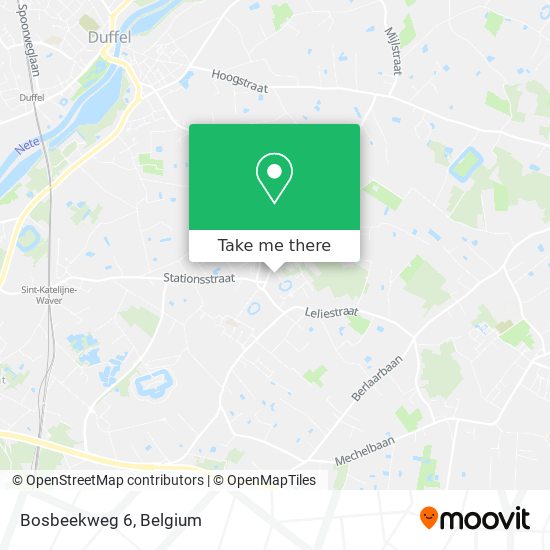 Bosbeekweg 6 map