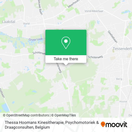 Thessa Hoomans Kinesitherapie, Psychomotoriek & Draagconsulten map